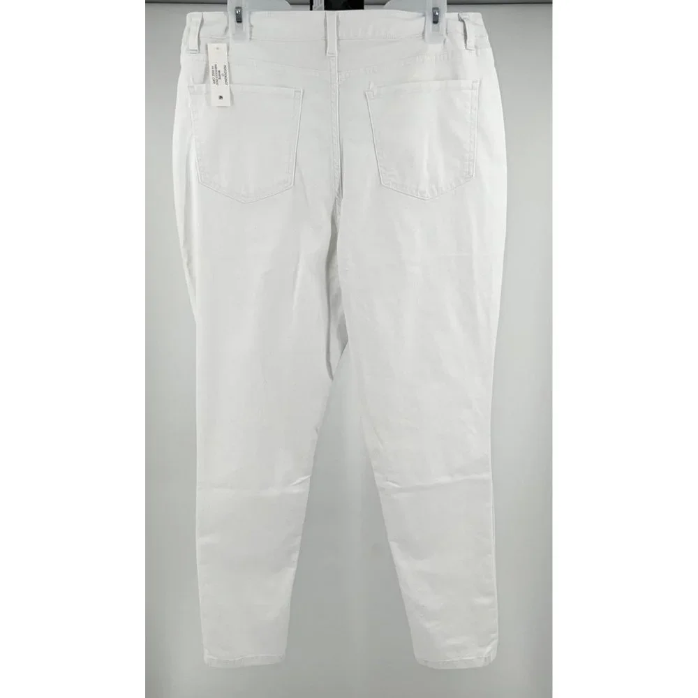 NWT No Boundaries Junior's White High Rise Skinny Jeans Size 17